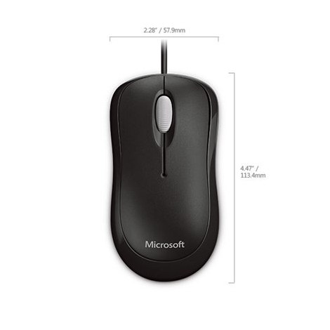 Microsoft | 4YH-00007 | Basic Optical Mouse for Business | Black - 7